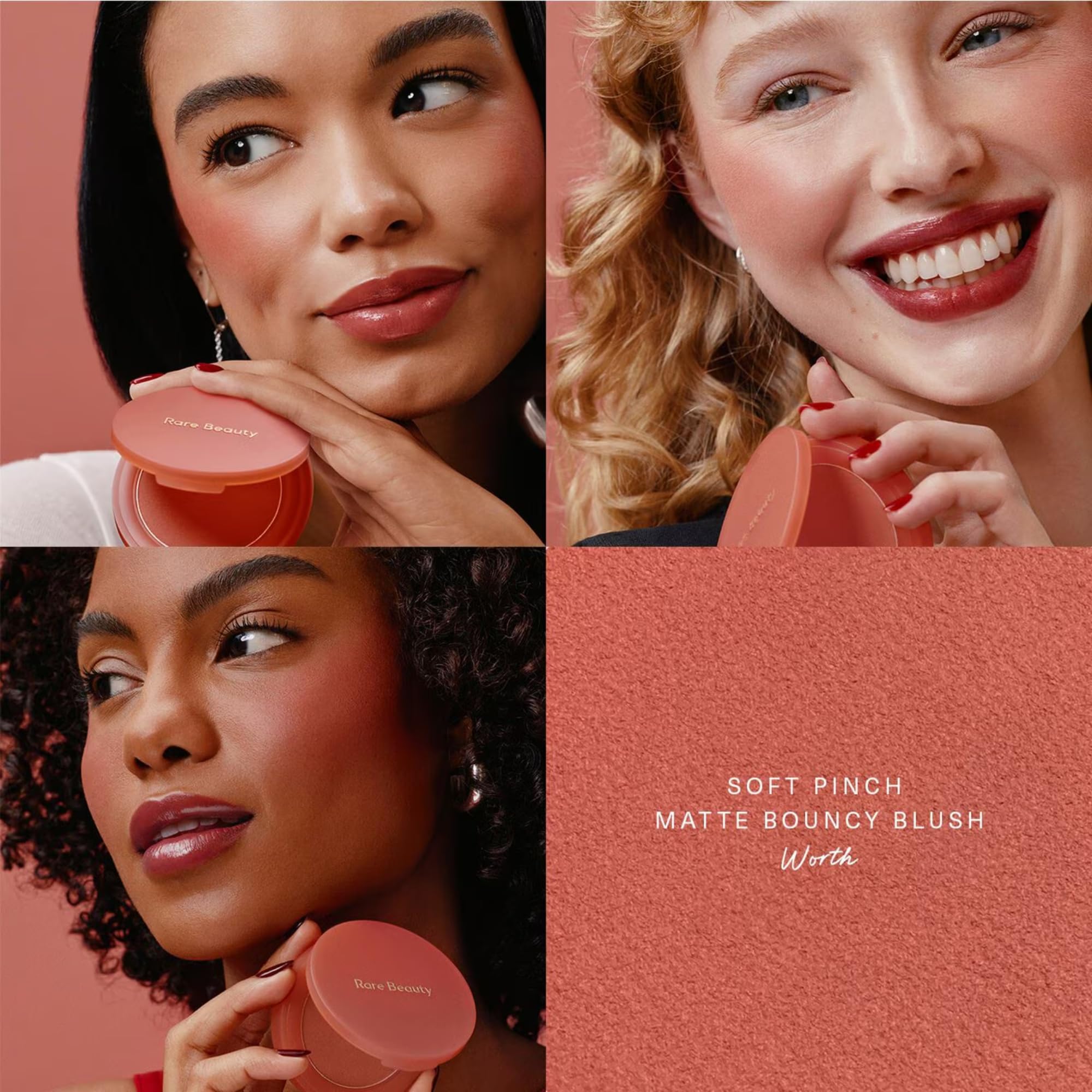 Rare Beauty ミニブラッシュ＆ルミナイザー トリオ Amazon.com : Rare Beauty Soft Pinch Cheek & Lip Trio - Matte Blush