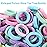 Qarwayoc Mini Hair Ties for Baby Girls, Seamless Kids Girls Hair Ties Bands, Soft Small Baby Ponytail Holders, Toddler Elastic Hair Holders No Damage, 5 Colors
