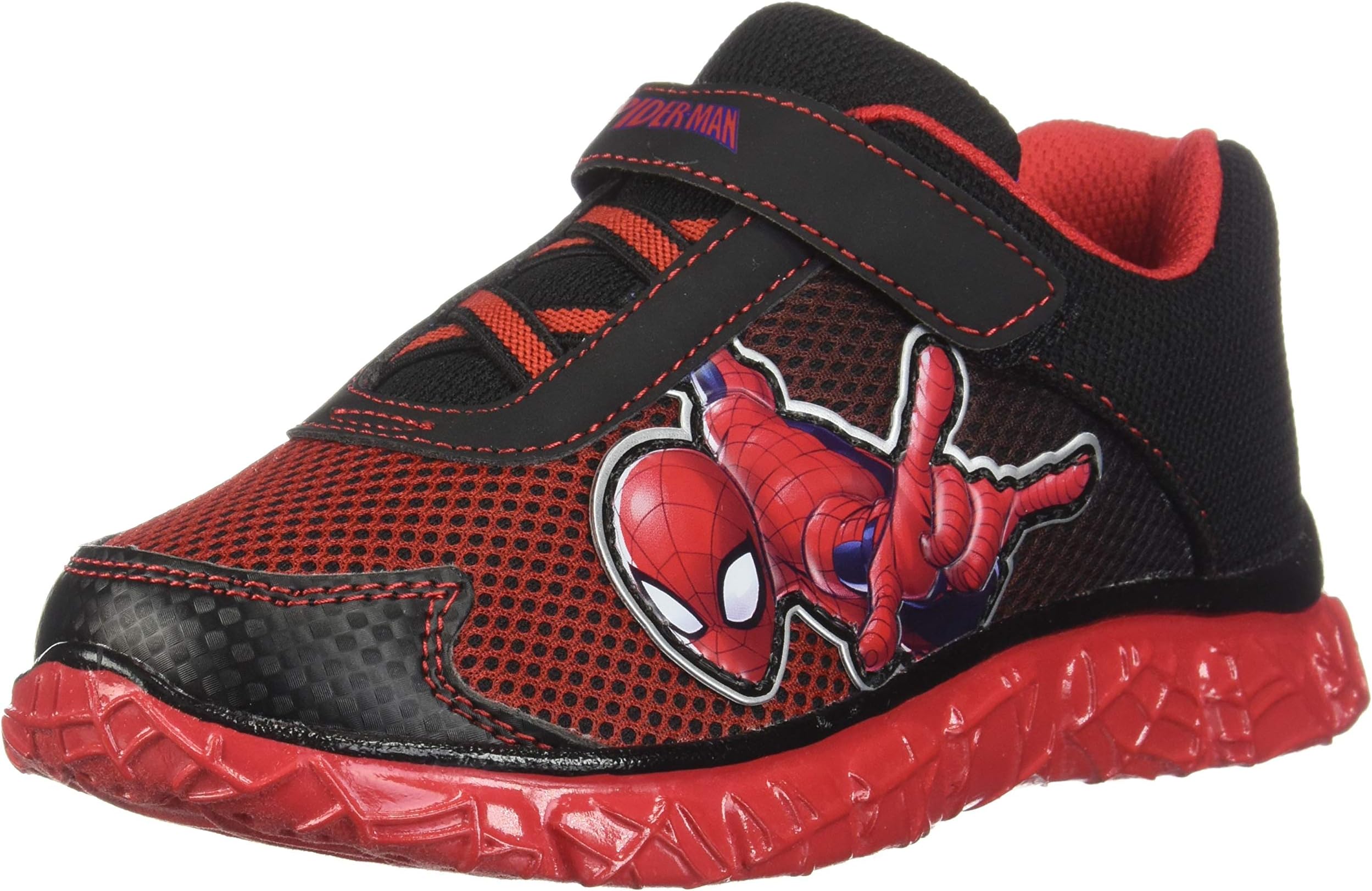 Marvel Entertainment LLC Spider-Man Black Red Boys' Spiderman Runner 12.5 Regular