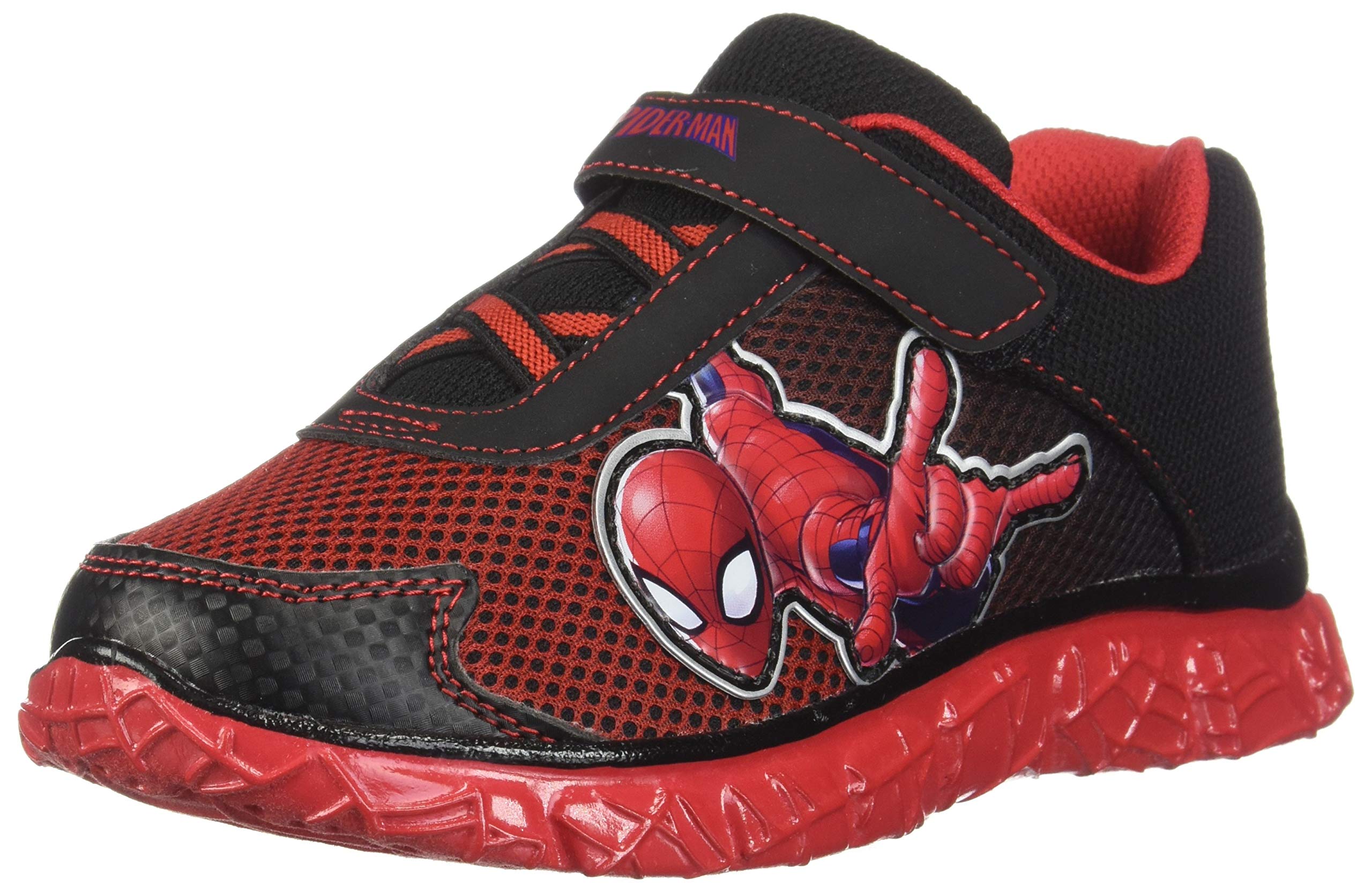 Marvel Entertainment LLC Spider-Man Black Red Boys' Spiderman Runner 12.5 Regular