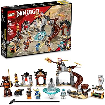 LEGO NINJAGO Ninja Training Center 71764 Building Kit Featuring NINJAGO Zane and Jay, a Snake Figure and a Spinning Toy; Construction Toys for Kids Aged 7+ 524 Pieces