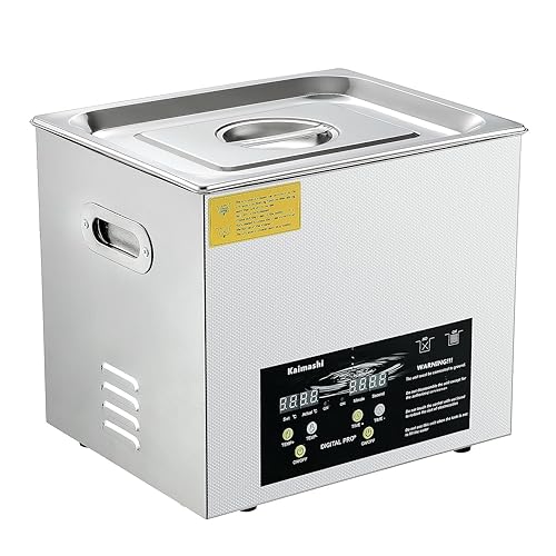 Miniatura 2 de Máquina de limpieza ultrasónica 15L, limpiador de ultrasonido Lavadora sónico digital con temporizador y calentador para carburador Carb Parts