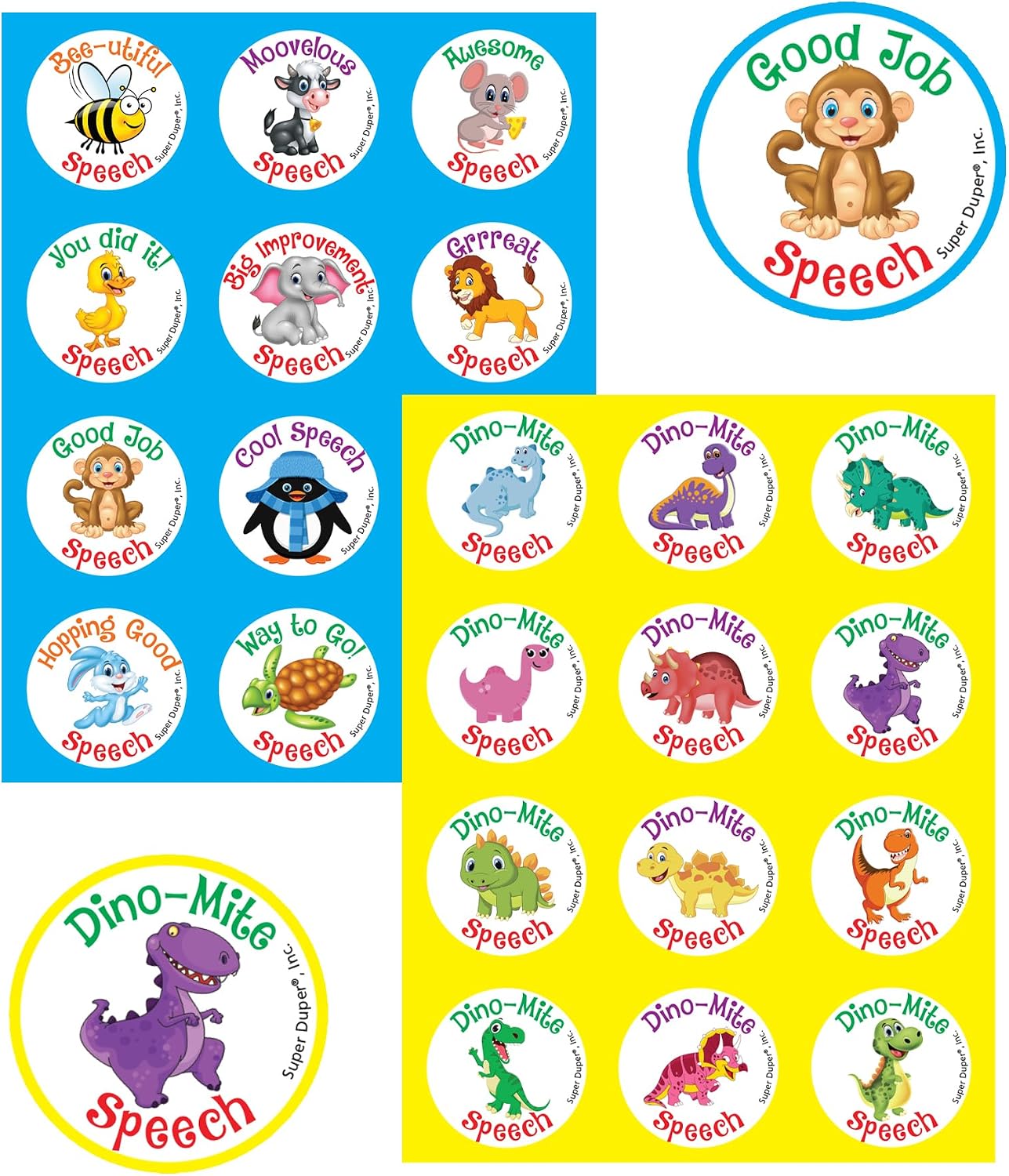 Super Duper Publications | 1,080 Scented Stickers Speech Super Pack | Educational Resource for Children