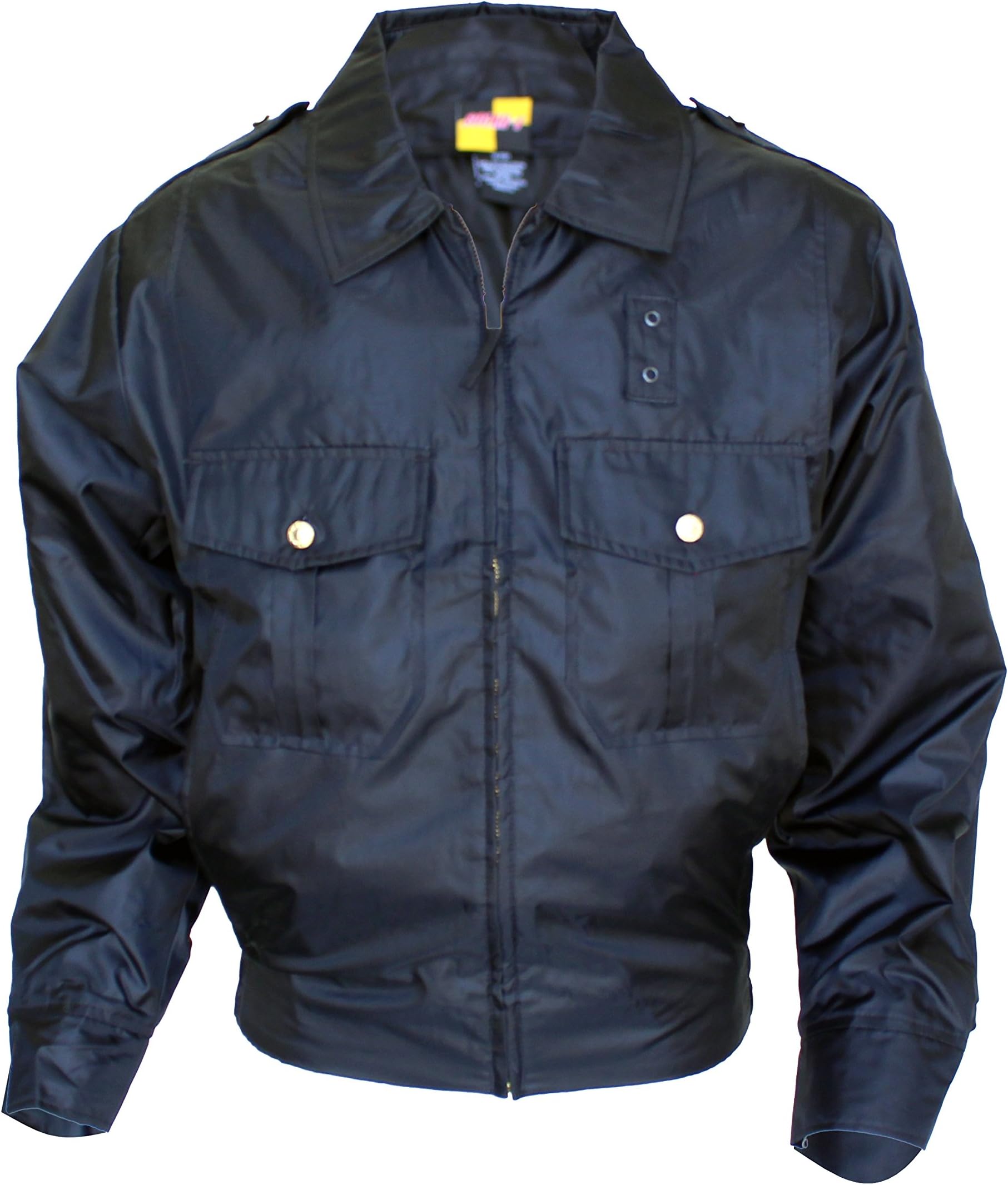 PW01 Police Nylon Windbreaker Duty Jacket with Removable Liner, Navy, Small