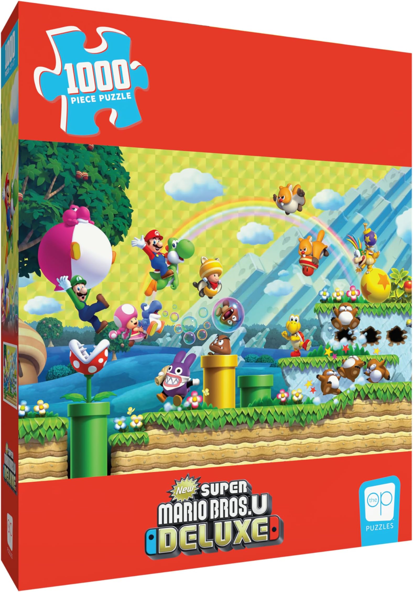 Super Mario “Chaos & Fun” 1,000 Piece Jigsaw Puzzle, Dimensions 19” x 27”, Collectible Puzzle Artwork Featuring Mario, Luigi, Nabbit and More! Officially Licensed Nintendo Puzzle & Merchandise