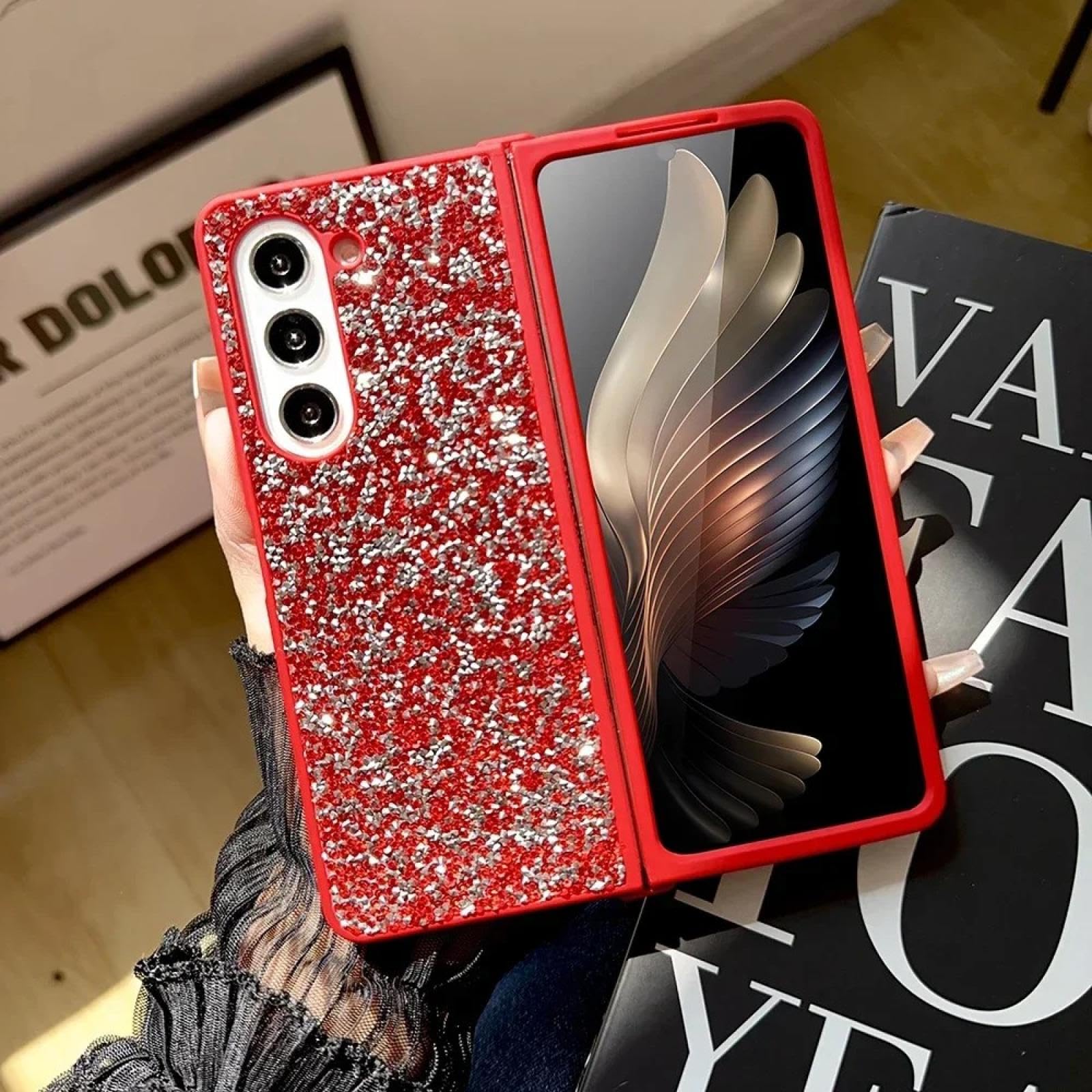 Coque Fold 4 antichoc pour sécuriser votre écran avec strass rouge