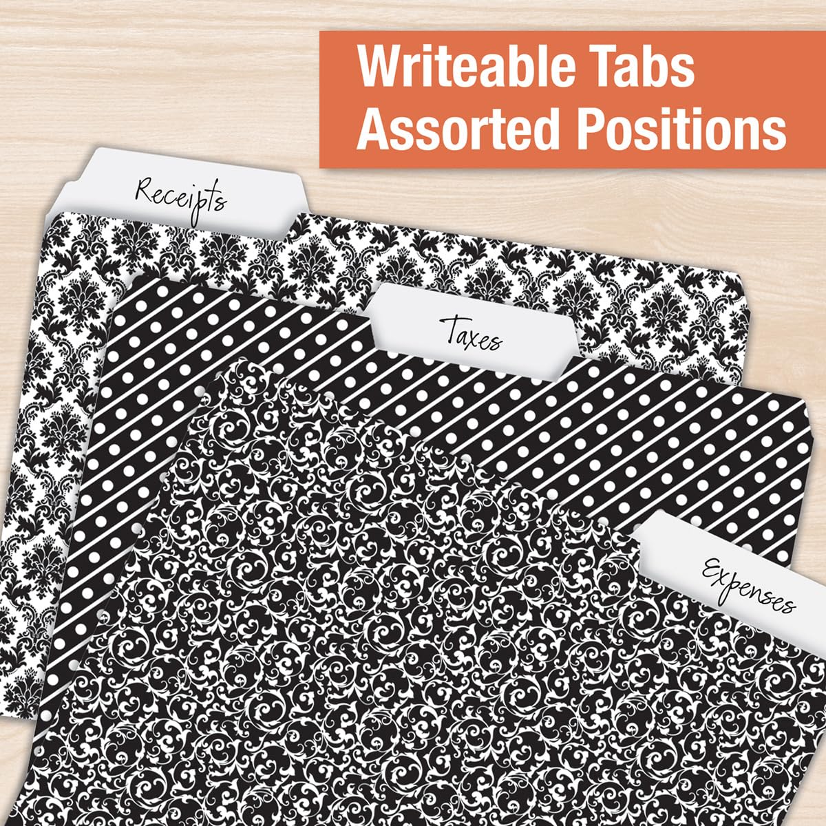 Snapklik.com : Elegant Black File Folders Value Pack - Bulk Set Of 24 ...