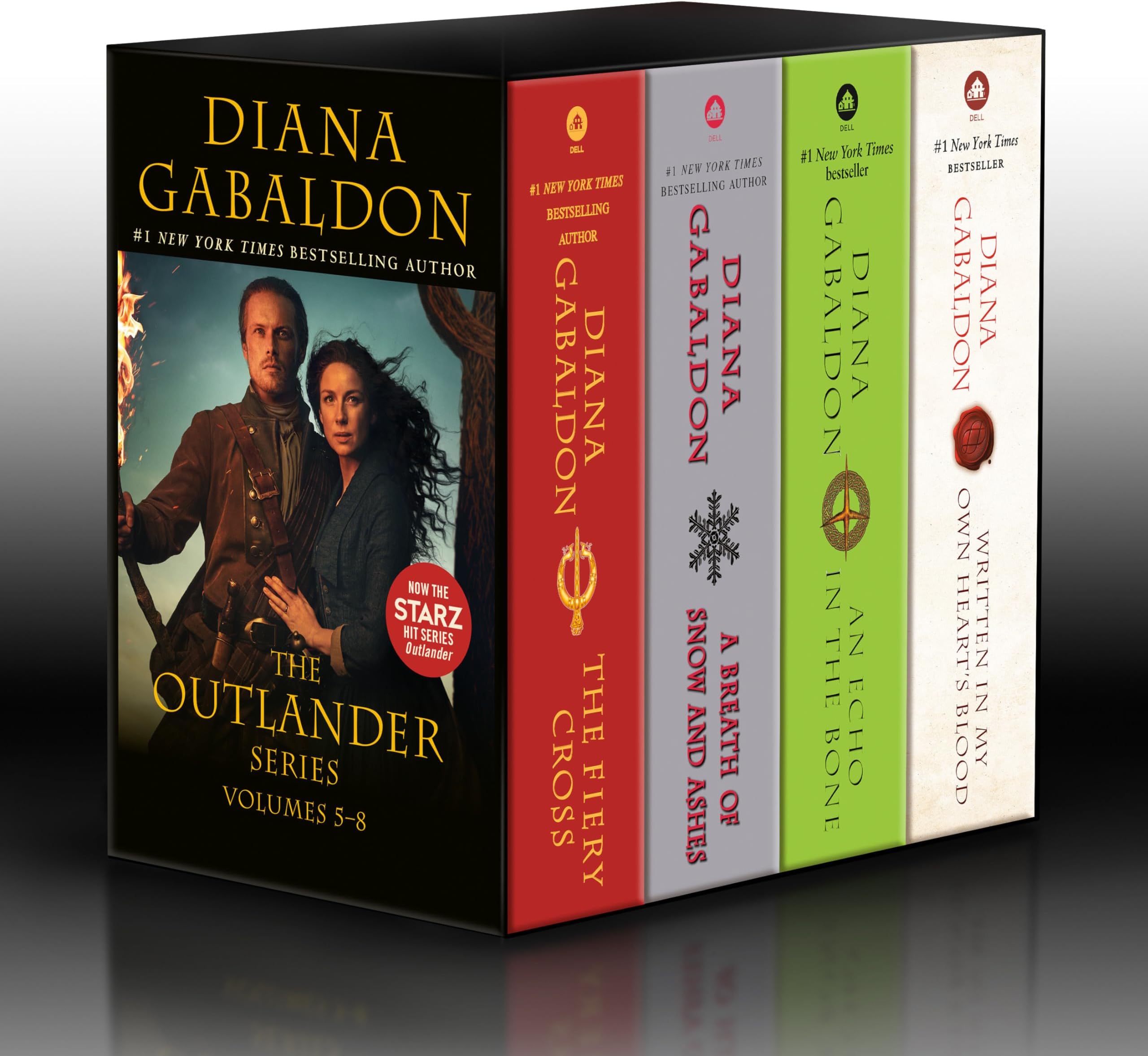 Outlander Volumes 5-8 (4-Book Boxed Set): The Fiery Cross, A Breath of Snow and Ashes, An Echo in the Bone, Written in My Own Heart's Blood