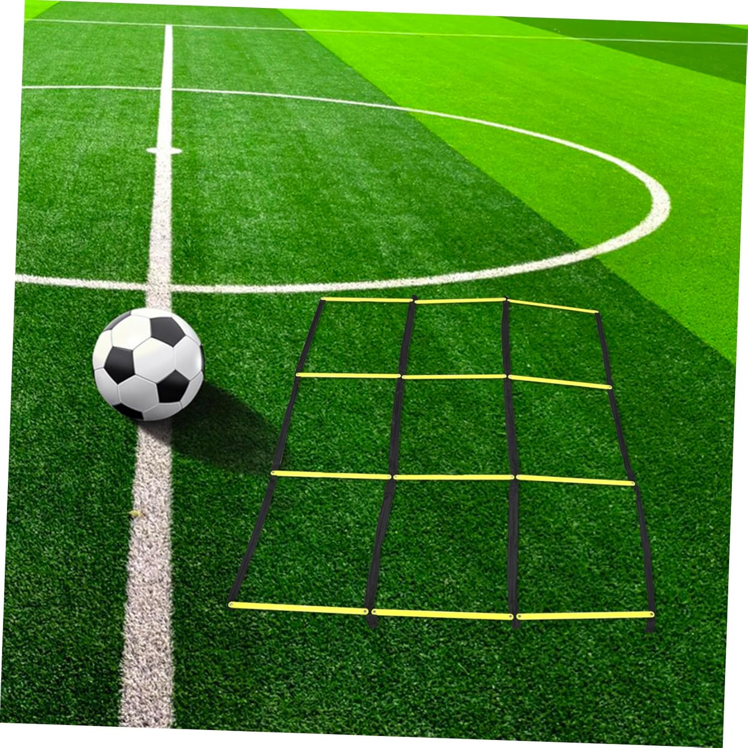 NOLITOY Foldable Soccer Agility Ladder with Design for Speed and Footwork Training Portable Football Training Equipment for Team and Drills Lightweight and Compact for Travel