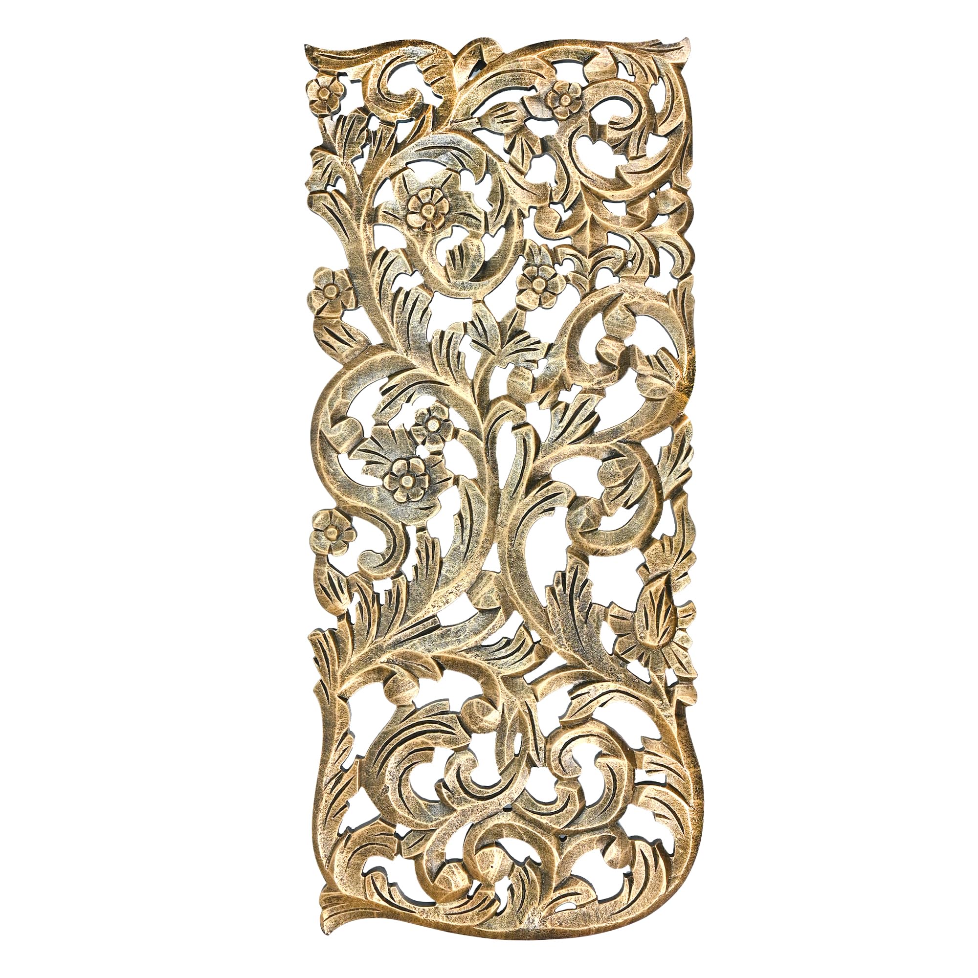 ANTIQUE HOUSE IN Wooden Designer Wall Hanging Plaques-12x27Inch Set of 1- Elegant Sculpture Wall Décor Panel to Enhance the Décor of Your Room or Office (Black Golden Curve, 1) (B0D48XHX4K) Amazon Price History, Amazon Price Tracker