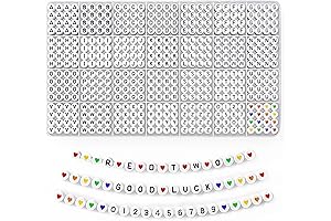 Redtwo 1400 Pcs Alphabet Charms for Jewelry Making