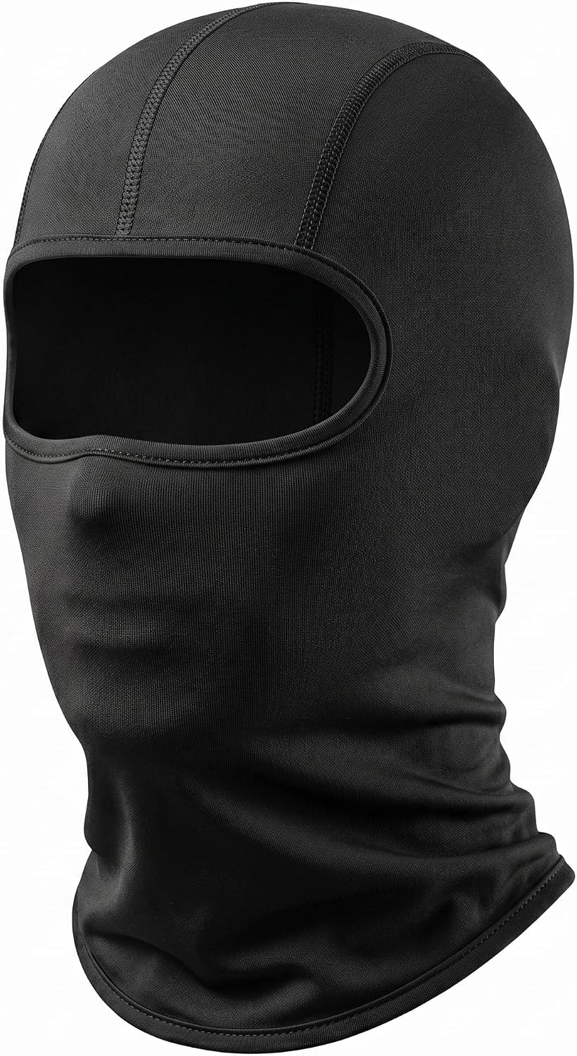 Full Coverage Fishing Sunscreen Hood with Breathable Quick Dry Fabric for Neck and Face Protection Outdoor Sports Black