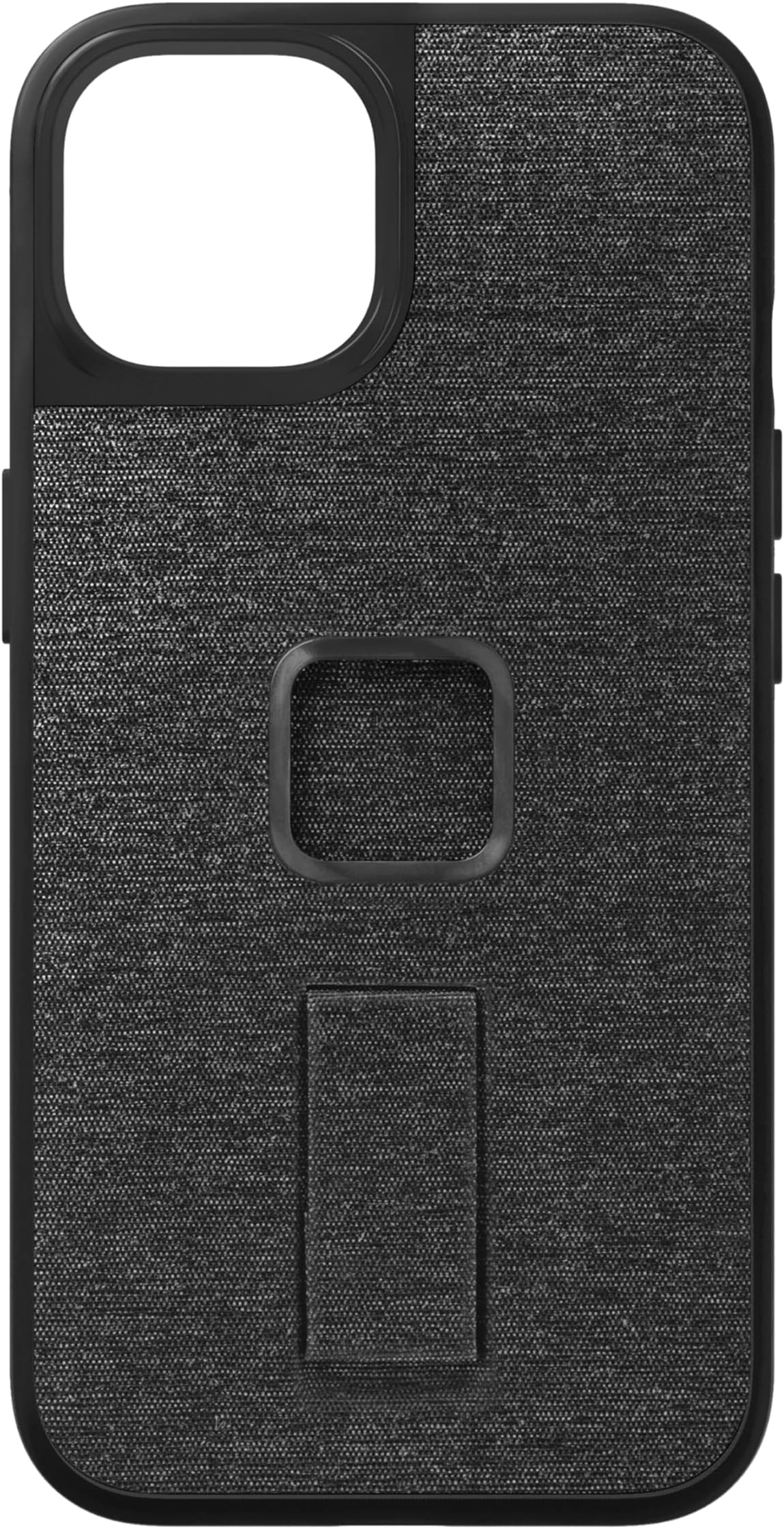 Peak Design Mobile Everyday Loop Phone Case for iPhone 14 Pro, Charcoal, with Loop, Slim Profile, Drop Protection, Weatherproof Fabric Shell, SlimLink Connects to Mobile Mounts & Gear