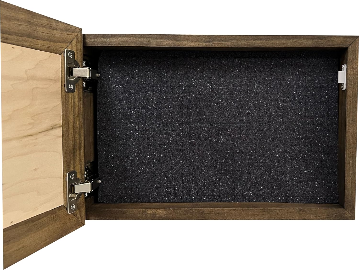 Bellewood Designs Luke 11:21 Wall Gun Safe - Religious Hidden Gun Safe - Handcrafted Concealment Furniture for Guns - Quick Access Firearm Storage with Magnetic Lock - Hidden Shelf Safe