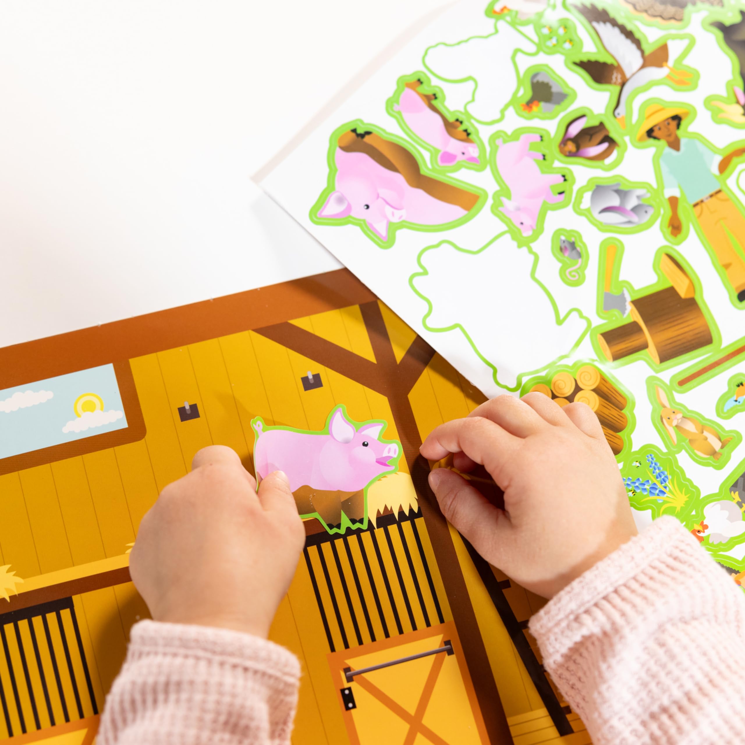 Melissa & Doug Reusable Sticker Pad: Farm - 280+ Stickers, 5 Scenes - Image 7