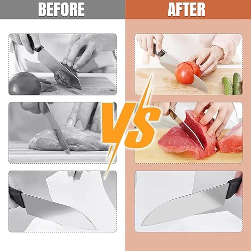 Miniatura 9 de Kit de afilador de cuchillos rodantes, 5 ángulos magnéticos (12, 15, 17, 19 y 22 grados), diamantes y discos de cerámica, sistema de afilado de