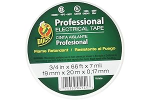 Duck Brand Professional Grade Electrical Tape in White (66 ft)