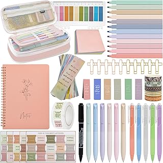 Bible Study Supplies Kit for Women 96PCS Bible Journaling Kit with Bible...