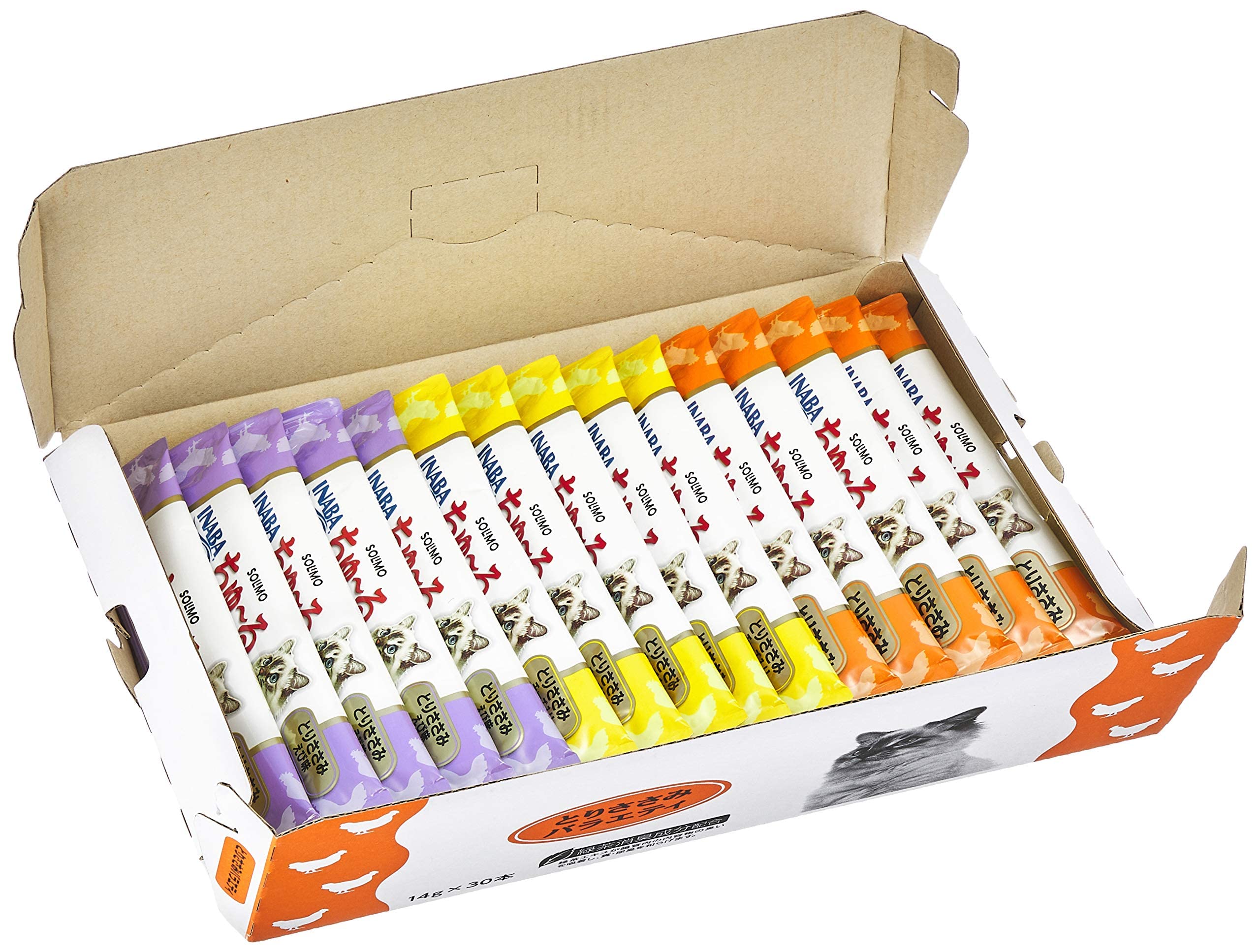 Amazon.co.jp: by Amazon ちゅ~る とりささみバラエティ 14g×30