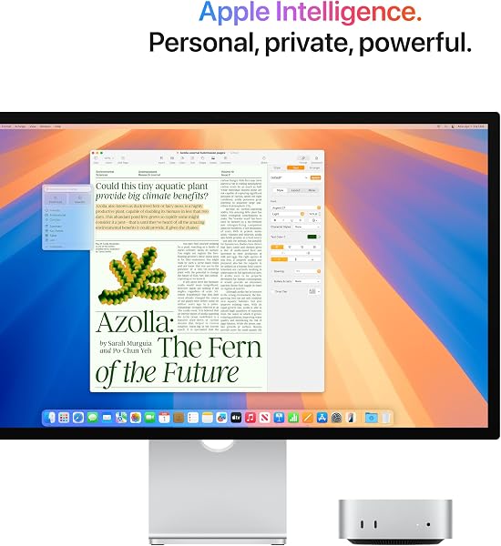 Apple Mac mini Desktop Computer with M4 chip with 10 core CPU and 10 core GPU: Built for Apple Intelligence, 16GB Unified Memory, 256GB SSD Storage, Gigabit Ethernet. Works with iPhone/iPad - 4