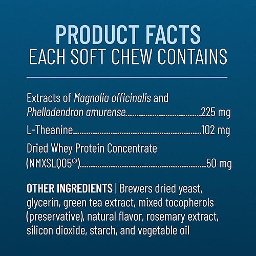 Miniatura 6 de Nutramax Solliquin - Suplemento calmante para la salud conductual para perros grandes, con L-teanina, magnoliafelodendro y concentrado de proteína
