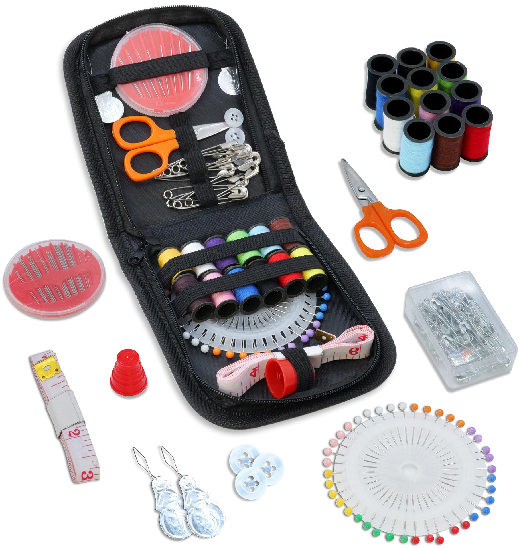 Travel Sewing Kit 32 Pieces, Sewing Accessories, Student Essentials for University Portable Sewing Bag
