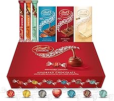 Lindt Lindor Official Luxury Chocolate Hamper - Chocolate Truffles with a Smooth Melting Filling - Chocolates Bars and...