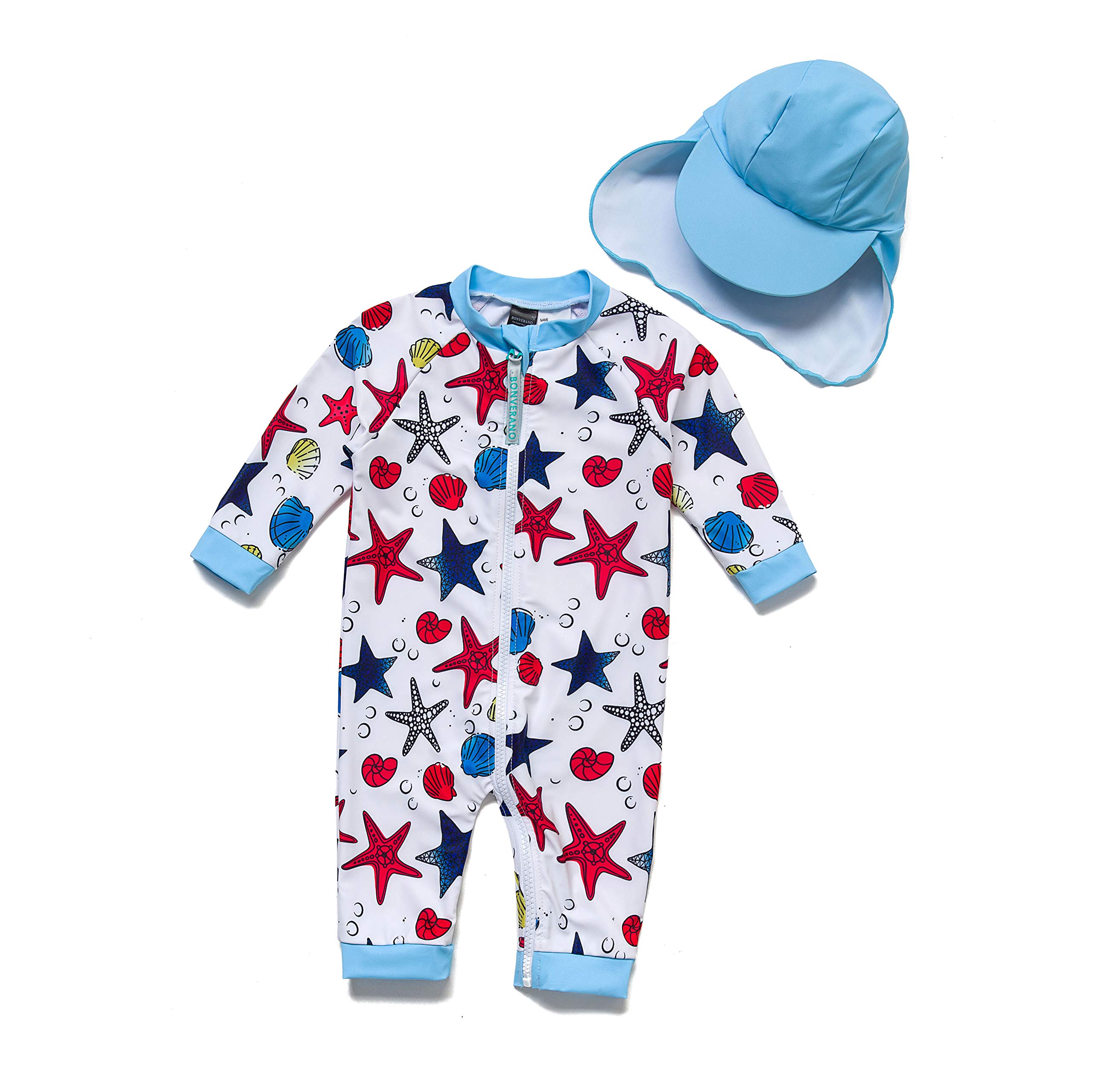 Buy Baby Boy Swimsuit/Sunsuit UPF 50+ FullLength Zipper Swimwear with