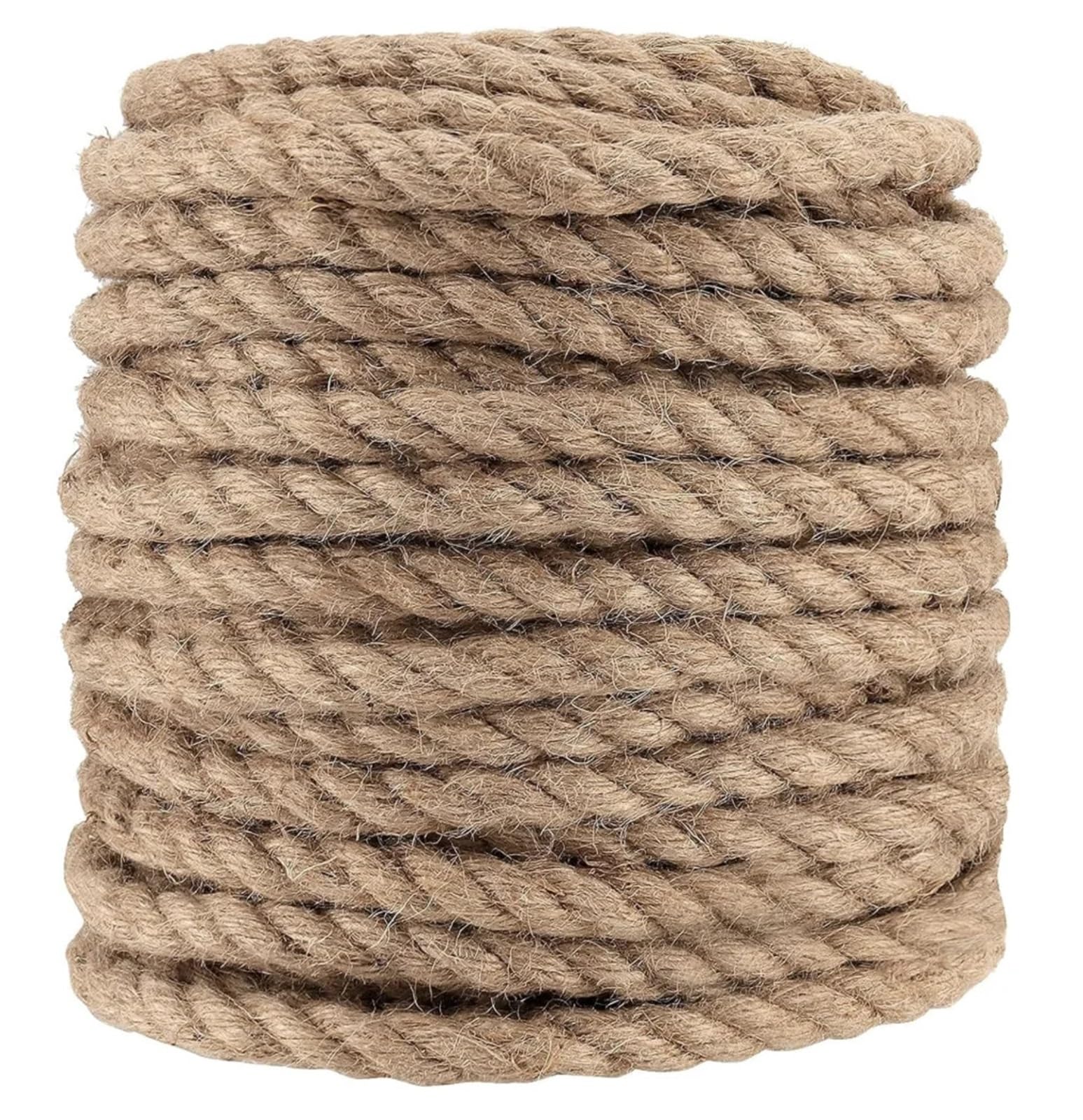 Corda Canapa Naturale Corda di iuta 10/20/30/40/50M 10mm, spago naturale, canapa for artigianato artistico fai-da-te, giardinaggio, raggruppamento, decorazione domestica