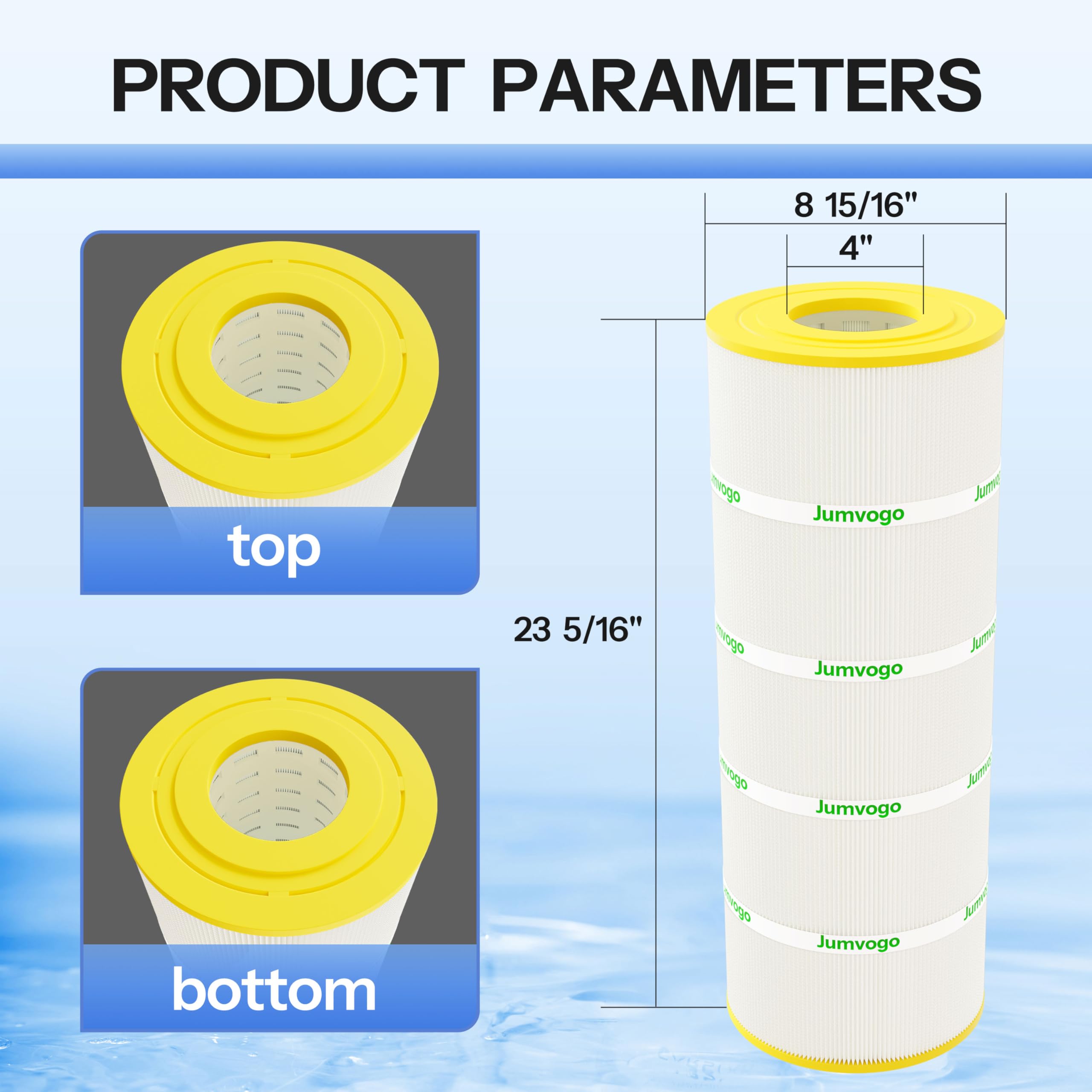 Cartucho de filtro de piscina de 120 pies cuadrados compatible con C1200, CX1200RE, Clearwater II 125, C-8412, PA120, FC-1293, 1 paquete