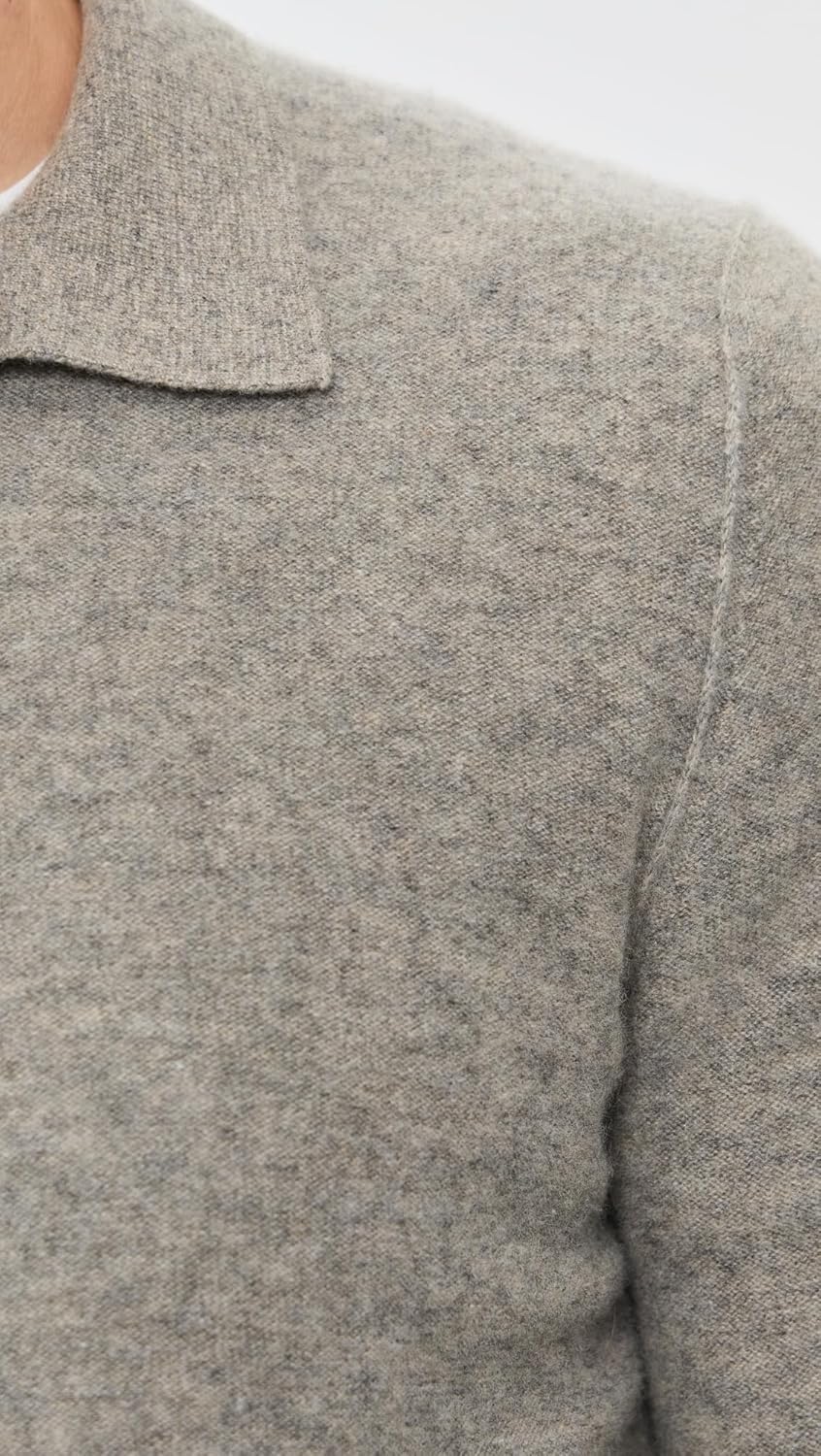 Vince Men's Boiled Cashmere Johnny Collar Sweater - Image 6