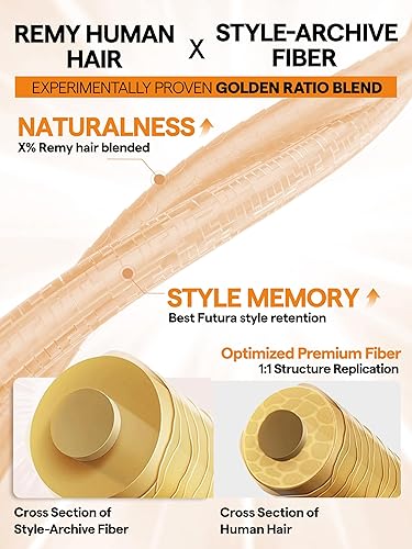 Miniatura 7 de GORGIUS Pelucas con reflejos naranja jengibre, sin pegamento, peluca de onda suelta ombré, pelucas de encaje frontal prearrancadas, pelucas de color