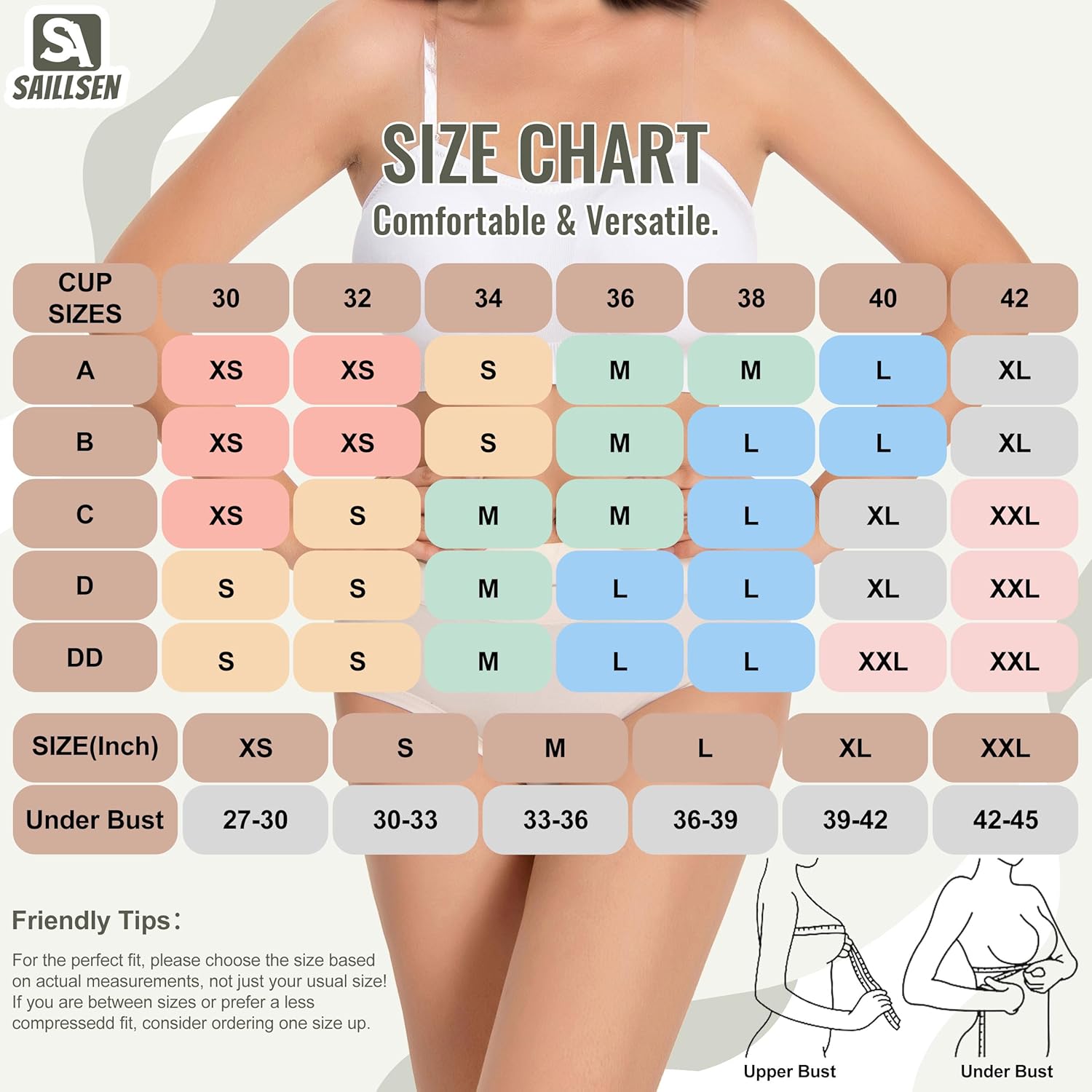 Womens Girls Strapless Bras Non-Slip Wirefree Breathable Based Bandeau Everyday Bra Tube Top - Image 7