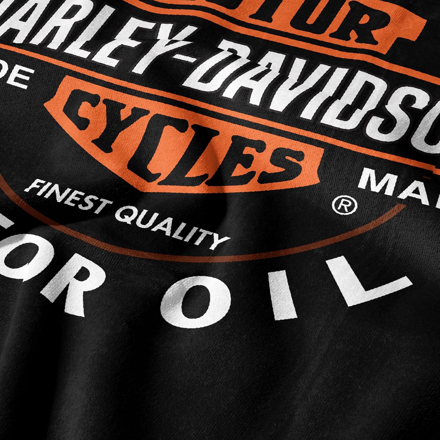 Northwest Harley-Davidson Oil Can Sand Free Beach Towel, 35 x 60 in image 3