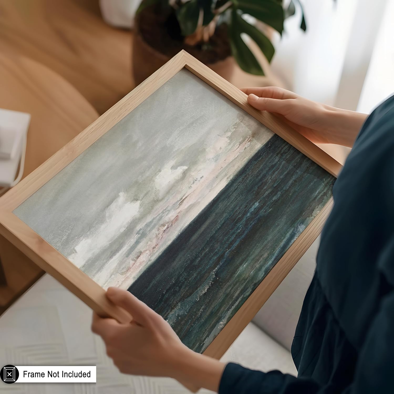 Poster Master Vintage Lesson Study on Jersey Coast Painting Poster - Retro Seascape Print - Ocean Art - Gift for Men & Women - Coastal Decor for Bedroom, Ocean or Beach House - 8x10 UNFRAMED Wall Art