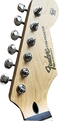 Miniatura 9 de Guyker Afinadores de cuerda de bloqueo de guitarra vintage de 6 en línea - Clavijas de afinación de bloqueo Claves de llave Piezas de repuesto para