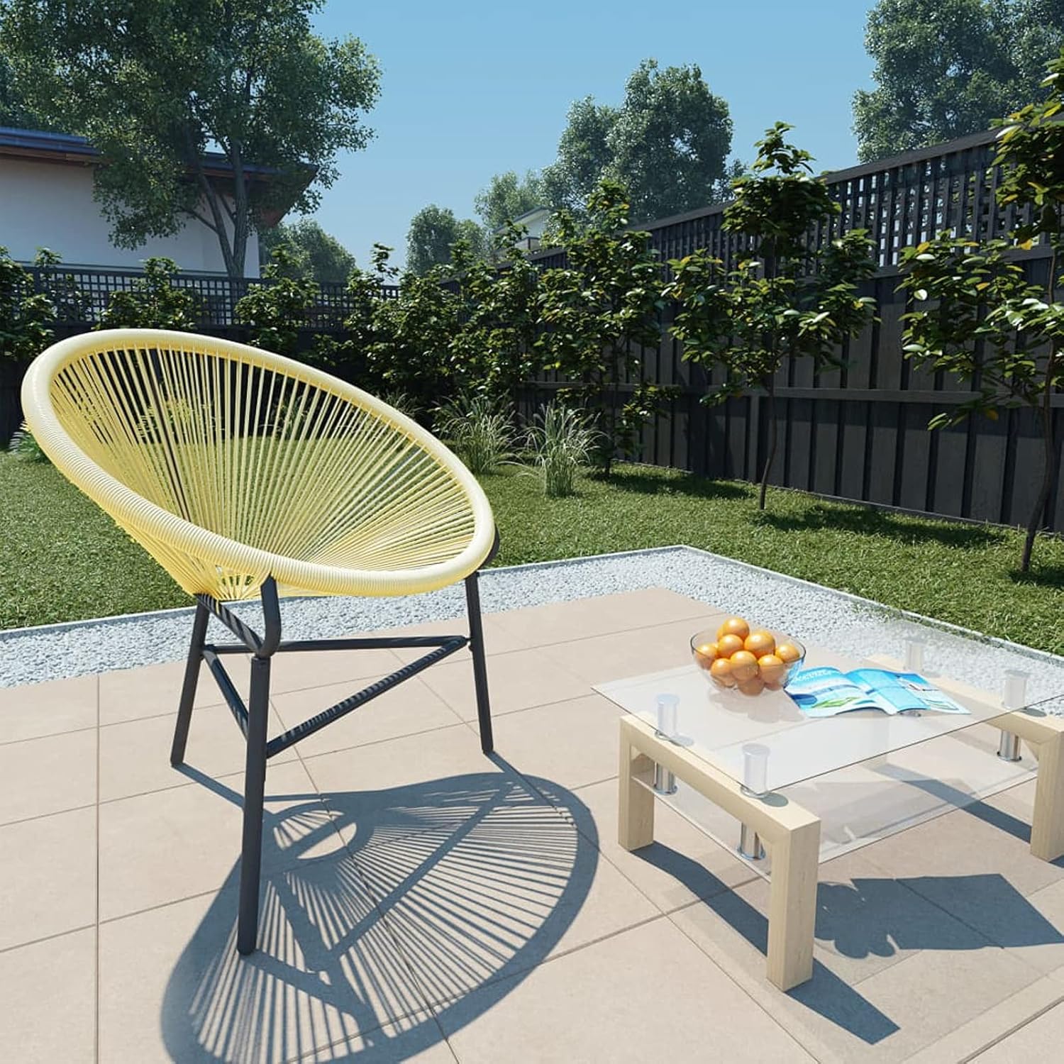 Goliraya Garden Acapulco Chair String Moon Chair Circular Loungers Bird