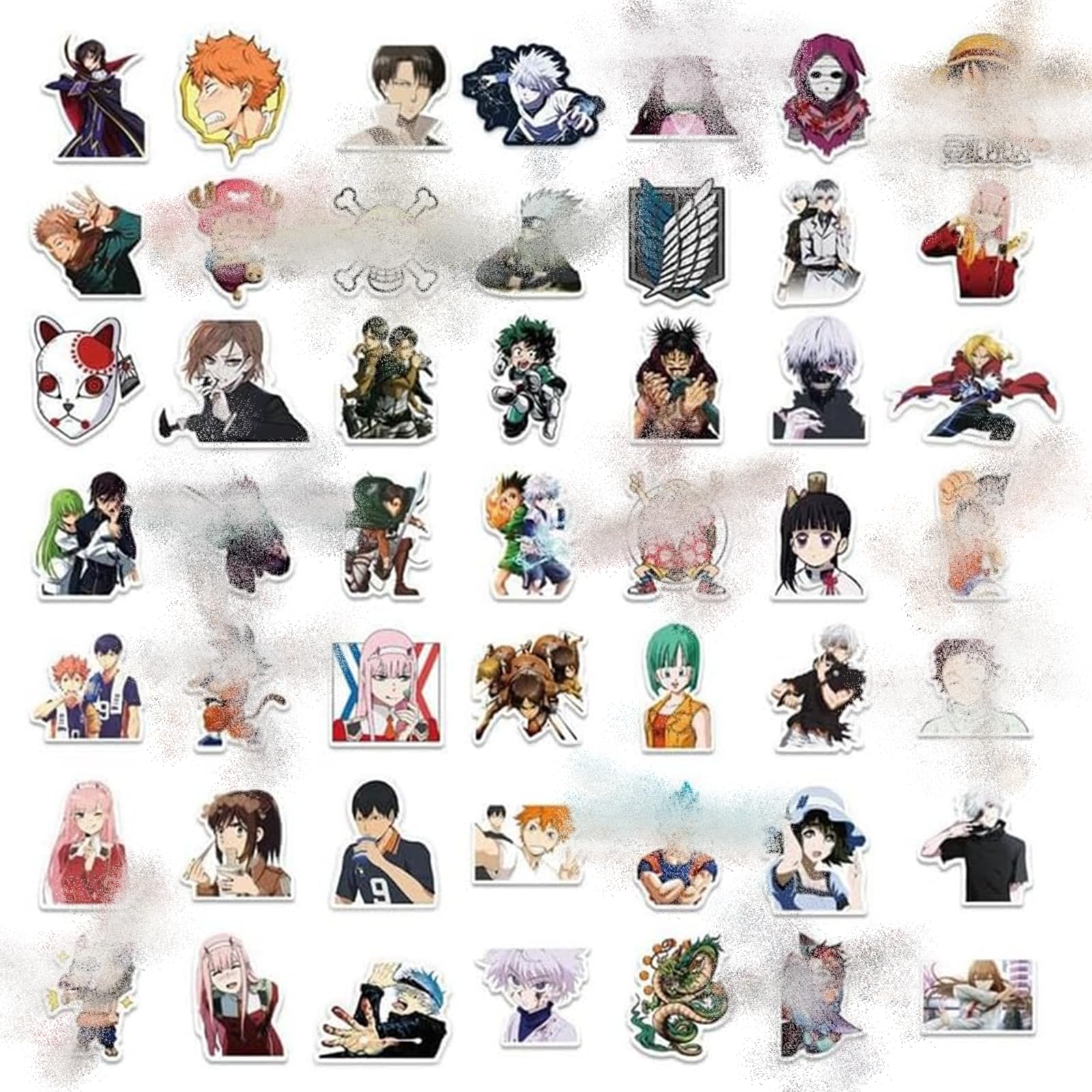 100 Pegatinas De Anime - Impermeables Y De Colores (PVC De Calidad)