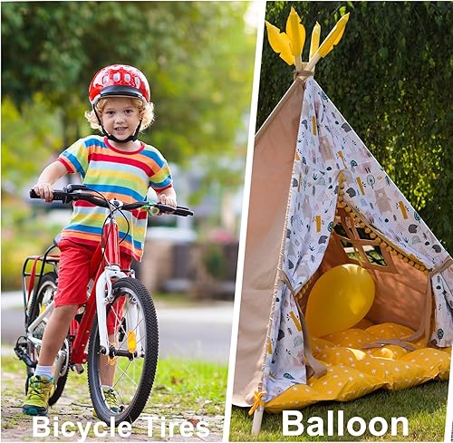 Miniatura 9 de GOBKO Bomba de bicicleta con manómetro, bomba de piso de bicicleta para válvulas Presta y Schrader, inflador de neumáticos de bicicleta, inflador de