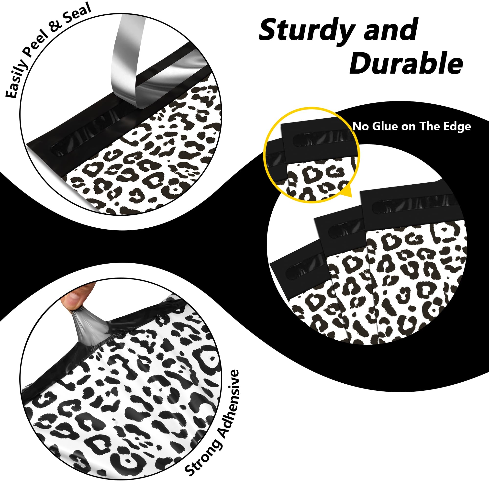 10x13 Poly Mailers Envelopes Shipping Bags White 2.5 Mil SU