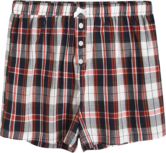 Plaid Pajama Boxer Shorts at Amazon 