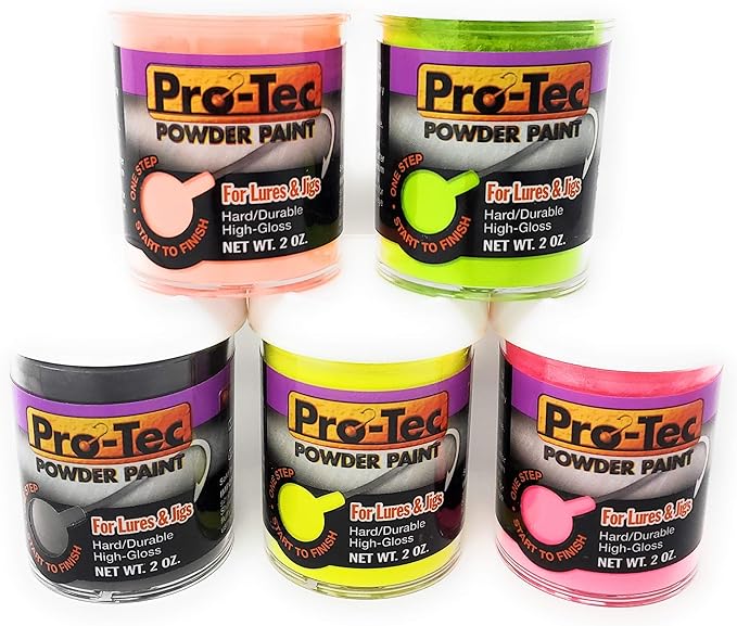 Welch Products 5 x 2oz ProTec Jigs and Lures Powder Paints