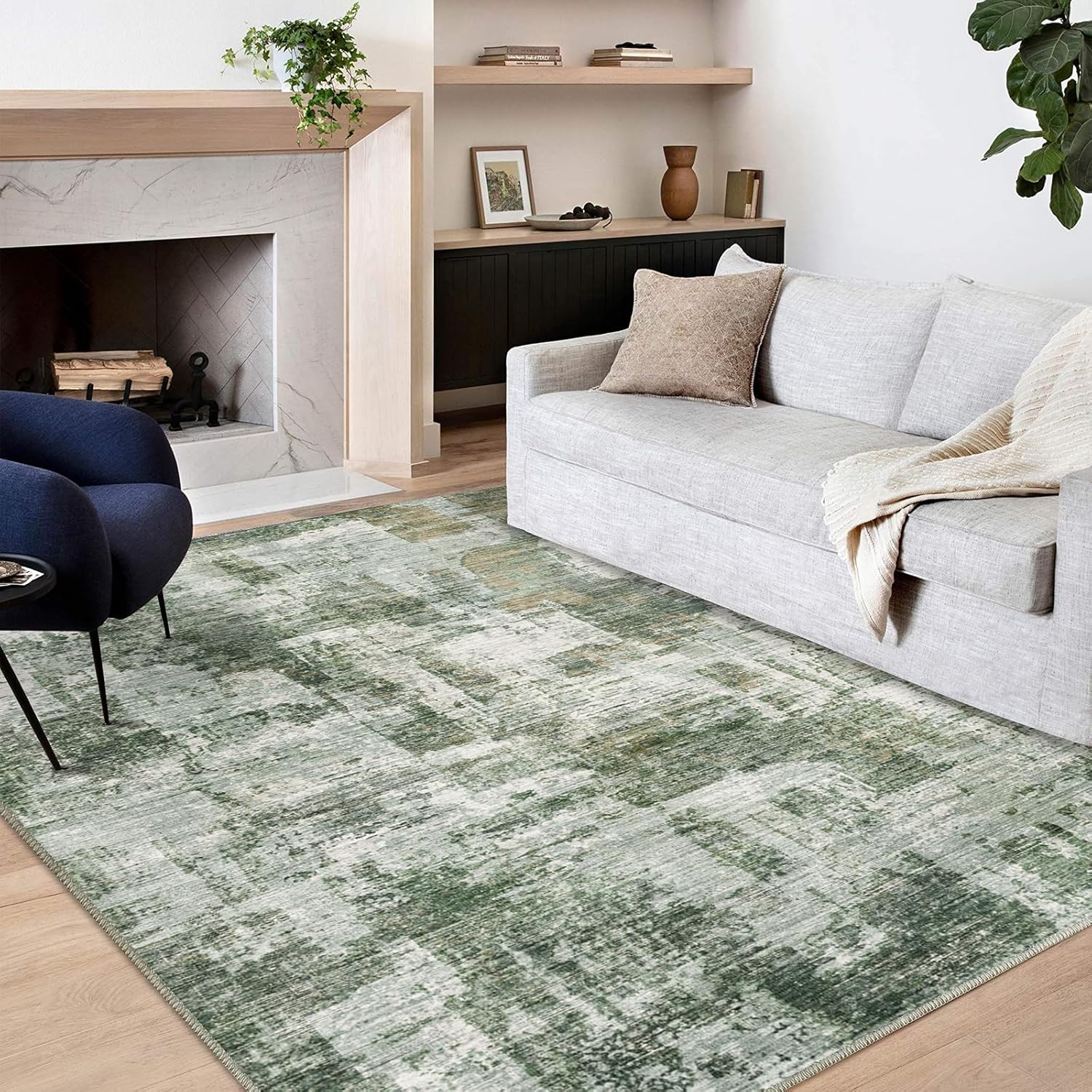 QDUdreamy 5x7 Area Rugs Machine Washable Area Rugs 5x7