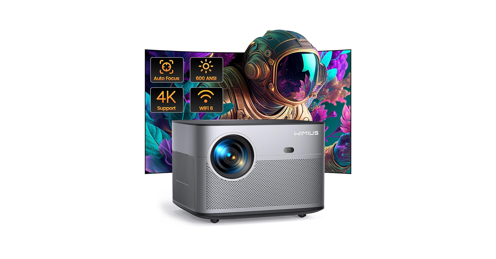 Amazon.com: [Auto Focus/Keystone] 4K Projector with WiFi 6