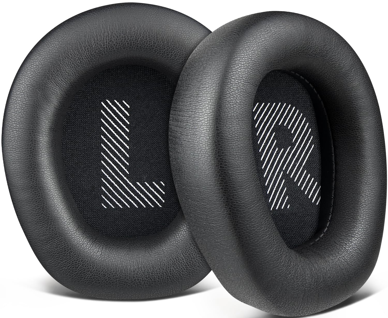 SOULWIT Professional Replacement Earpads Cushions for JBL Quantum 100/100X/100P/100M2 (Q100/Q100X/Q100P/Q100M2), Quantum 350 (Q350) Headphones, Ear Pads with Softer Protein Leather - Black-image-26