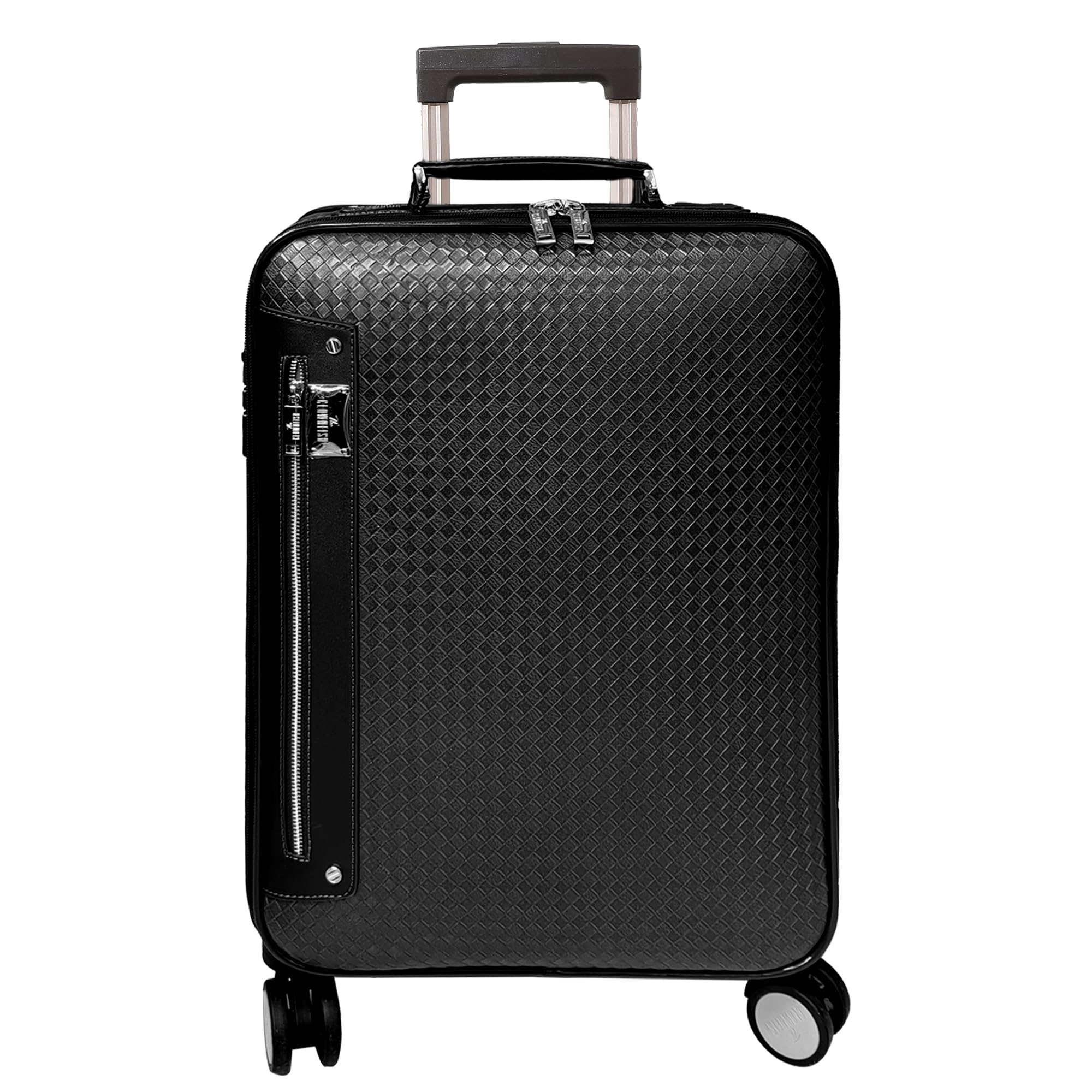 Orbit Small 20inch Cabin Trolley Bag for Travel|Hard Suitcase for Travel with Aluminium Trolley, Wheels, 360 Degree Rotation - Black-image-15