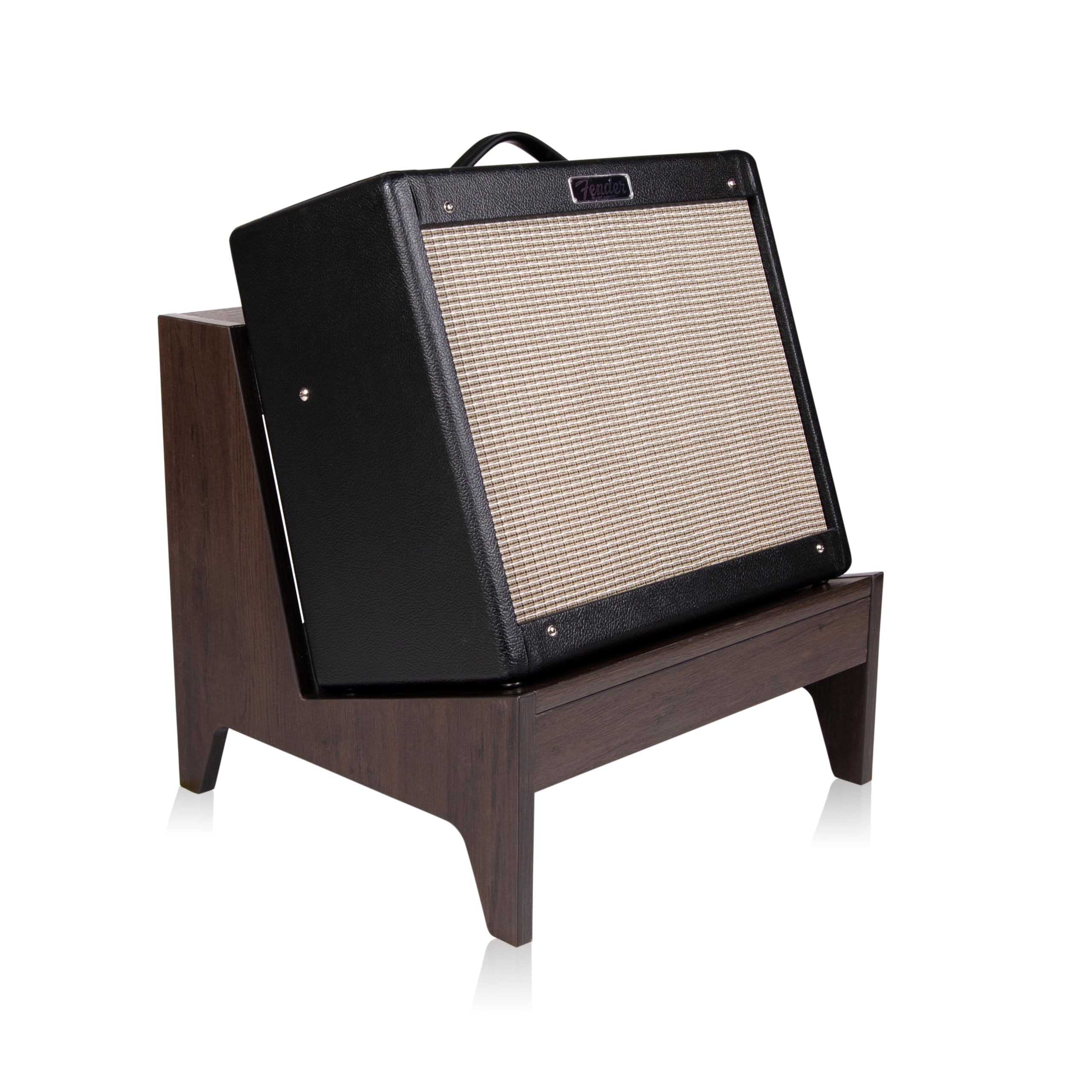 Gator Frameworks Elite Series Small Wooden Combo Guitar Amp Stand in Dark Walnut Finish (GFW-ELITEGTRAMPSM-BRN)