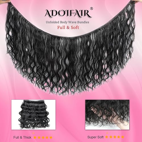 Miniatura 6 de Paquetes de cabello humano de 28 pulgadas, mechones de cabello humano 100% sin procesar, 12A, cabello virgen brasileño sin procesar, un solo