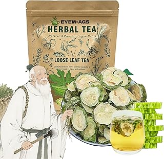 Organic Bitter Melon Tea, Organic Sliced Bitter Melon, Premium Natural Dried Momordica Charantia, Non-Gmo. (100g/3.52oz)