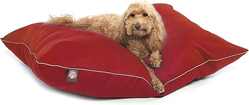 Miniatura 1 de Majestic Pet - Cama mediana para mascotas de 28 x 35 pulgadas, color rojo